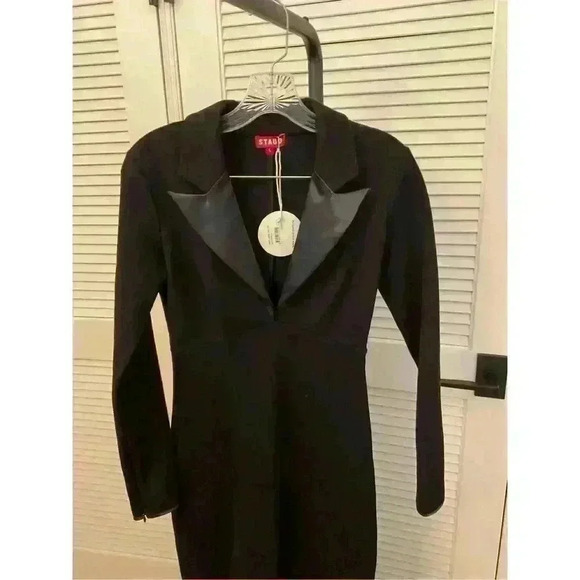 Staud Humboldt Dress Black Sz S Retails $475 New - Picture 8 of 8